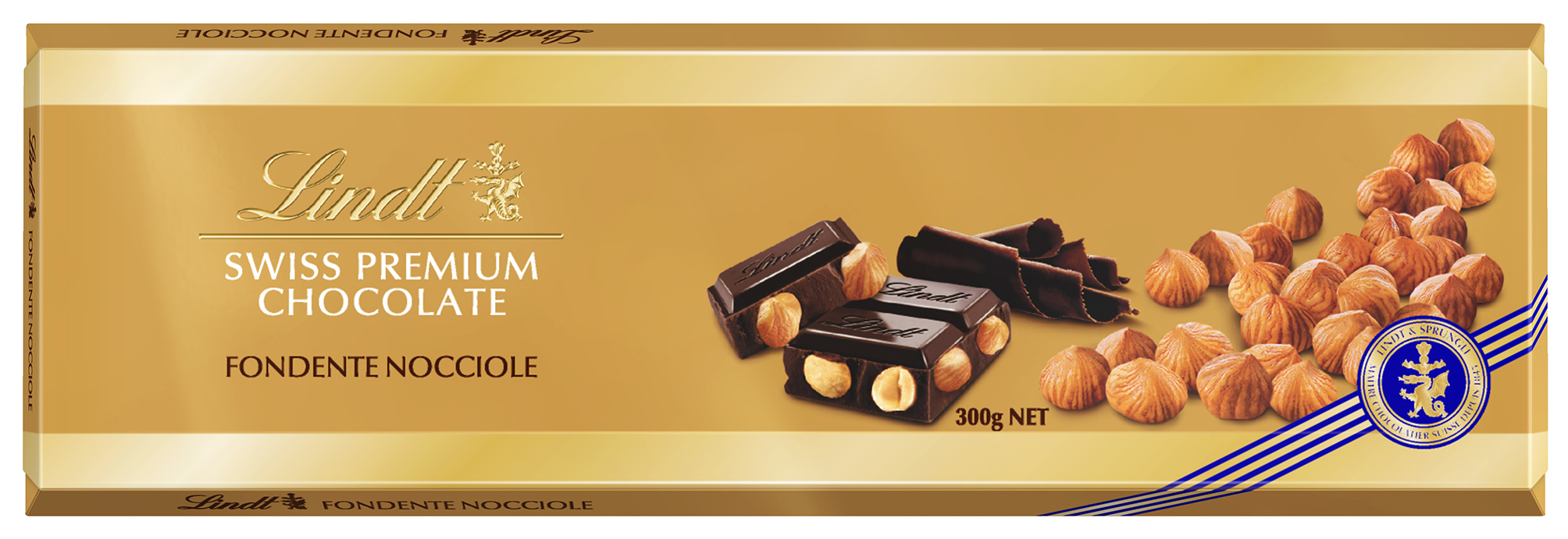 

Шоколад Lindt Swiss Premium темный с цельным фундуком 300 г