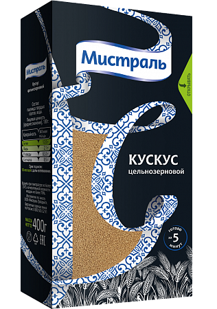

Кускус Мистраль цельнозерновой 400 г