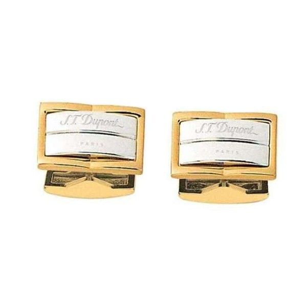 

Запонки из латуни S.T. Dupont 05200N, Золотистый;серебристый, 05200N