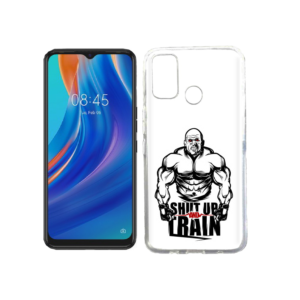 

Чехол MyPads Tocco для Tecno Spark 7T здоровое тело, Прозрачный, Tocco
