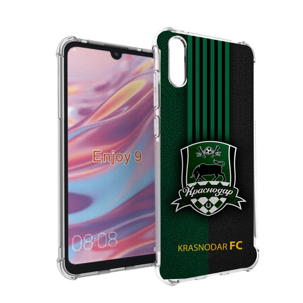 

Чехол бампер MyPads фк краснодар мужской для Huawei Enjoy 9, Прозрачный, Tocco