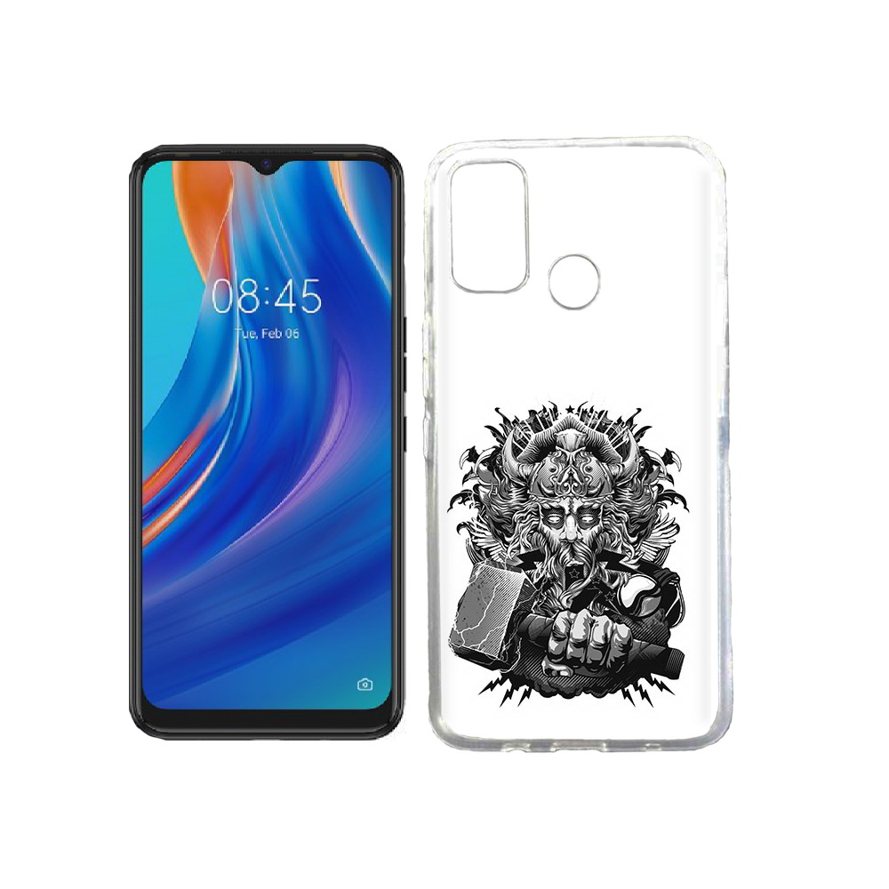 

Чехол MyPads Tocco для Tecno Spark 7T злой тор, Прозрачный, Tocco