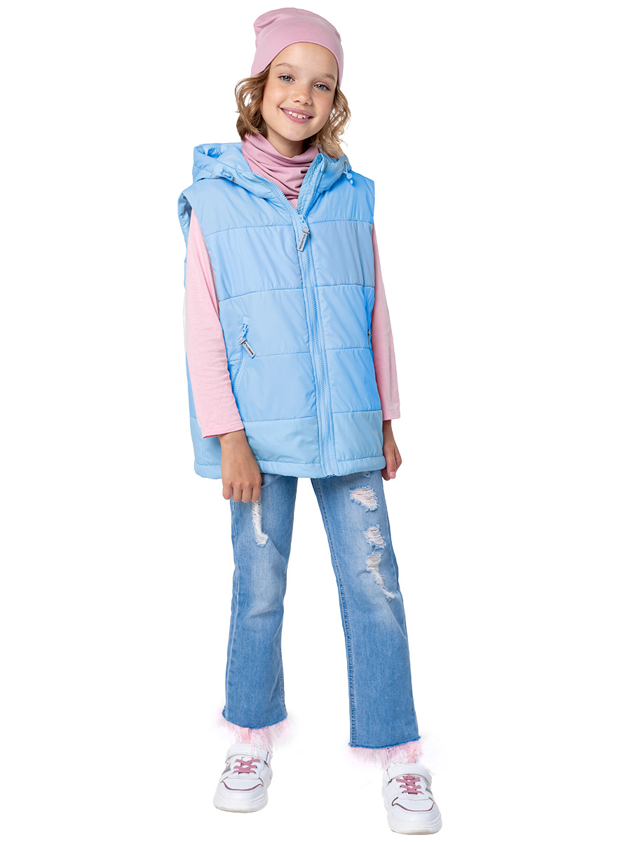 

Жилет детский NIKASTYLE 9м7224, небо, 128, Голубой, 9м7224
