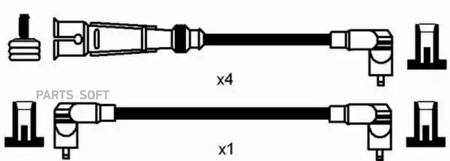

Провод высоковольтный AUDI 80 [B3],VW Golf I-III/Passat B2-B4/Polo 1,3-2,0 ,T2 2,1