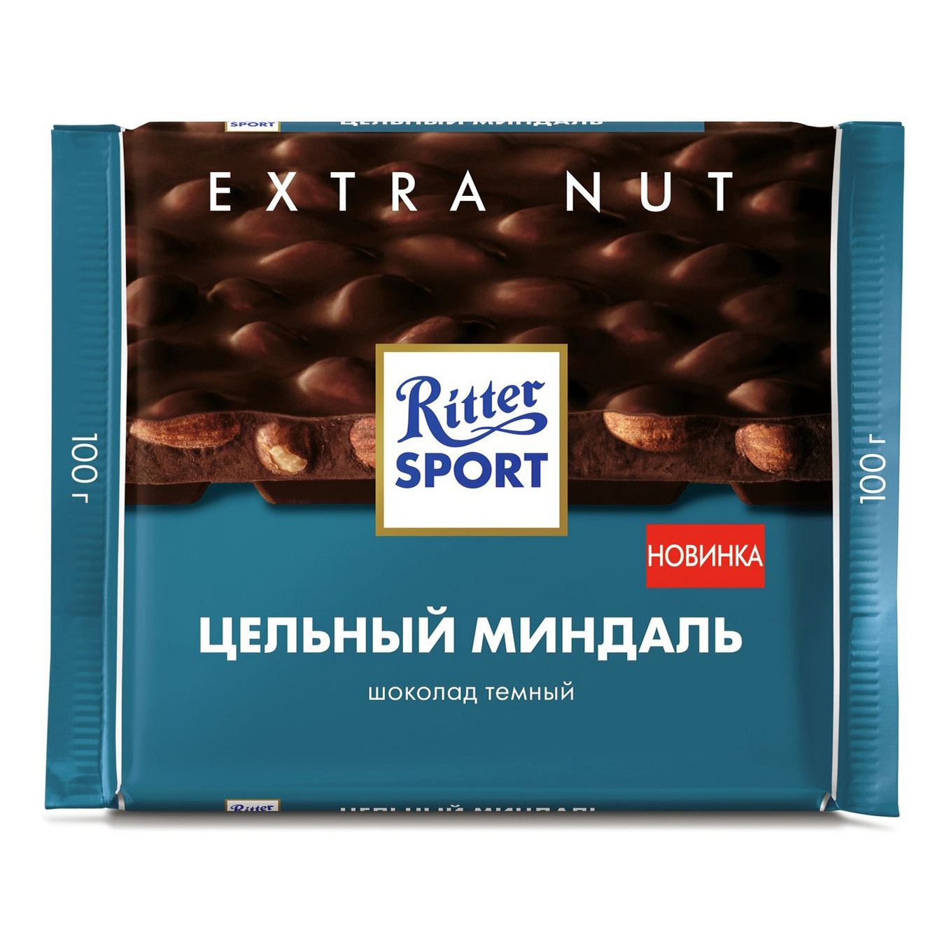 фото Шоколад ritter sport темный с миндалем 100 г