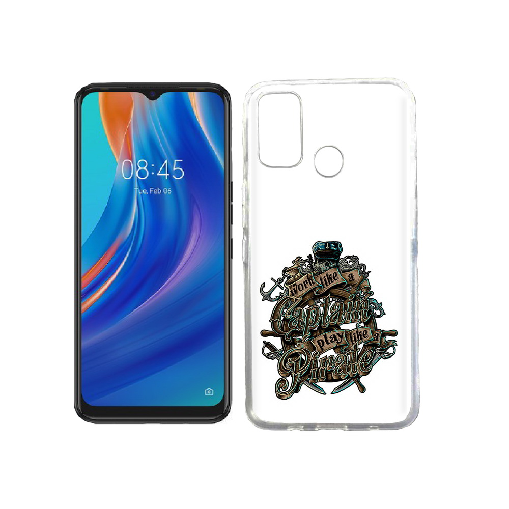 

Чехол MyPads Tocco для Tecno Spark 7T капитан пиратов, Прозрачный, Tocco