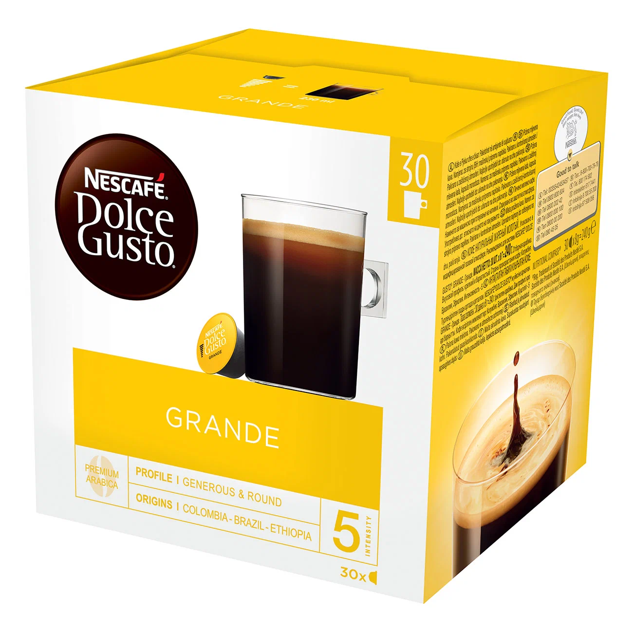 Кофе Nescafe Dolce Gusto в капсулах Grande 30 шт 1788₽