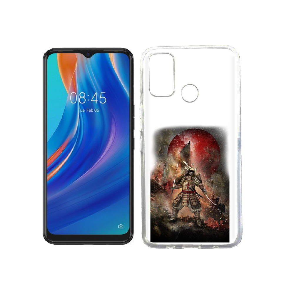 

Чехол MyPads Tocco для Tecno Spark 7T китайскийвоин, Прозрачный, Tocco