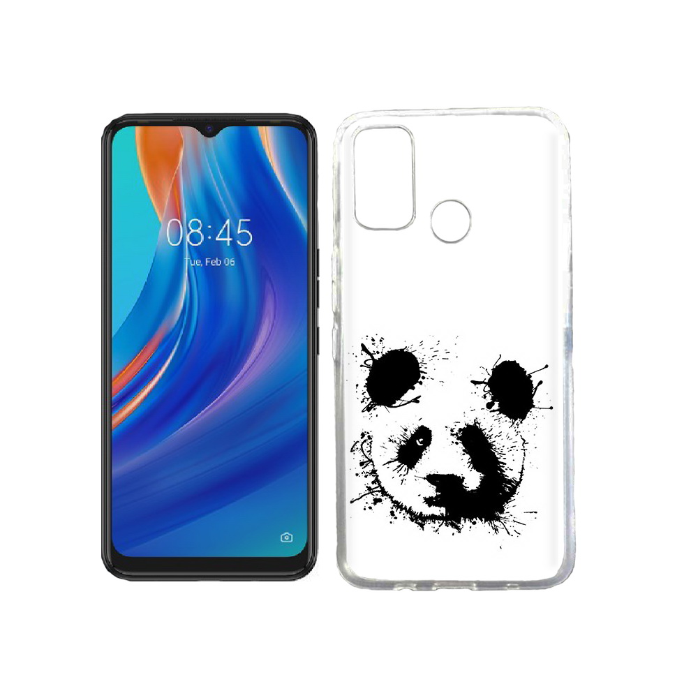 

Чехол MyPads Tocco для Tecno Spark 7T клякса-панда, Прозрачный, Tocco