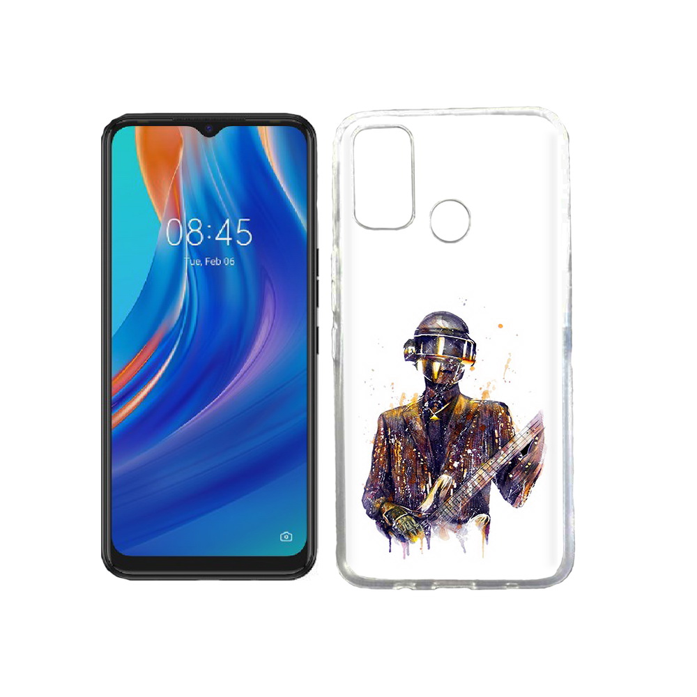 

Чехол MyPads Tocco для Tecno Spark 7T космо-гитарист, Прозрачный, Tocco