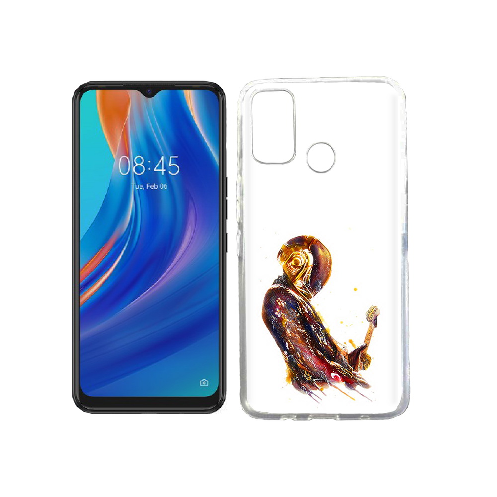 

Чехол MyPads Tocco для Tecno Spark 7T космо-музыкант, Прозрачный, Tocco