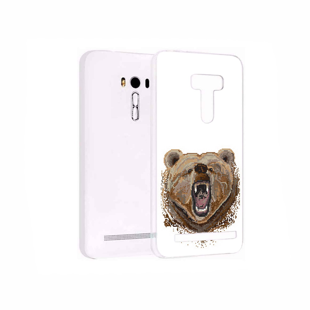 

Чехол MyPads Tocco для Asus ZenFone 2 Laser (ZE550KL) пиксельный медведь, Прозрачный, Tocco