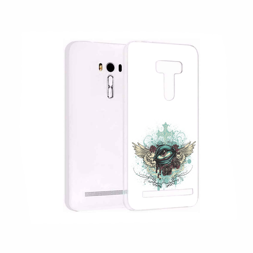 Чехол MyPads Tocco для Asus ZenFone 2 Laser (ZE550KL) плачущий глаз с крыльями