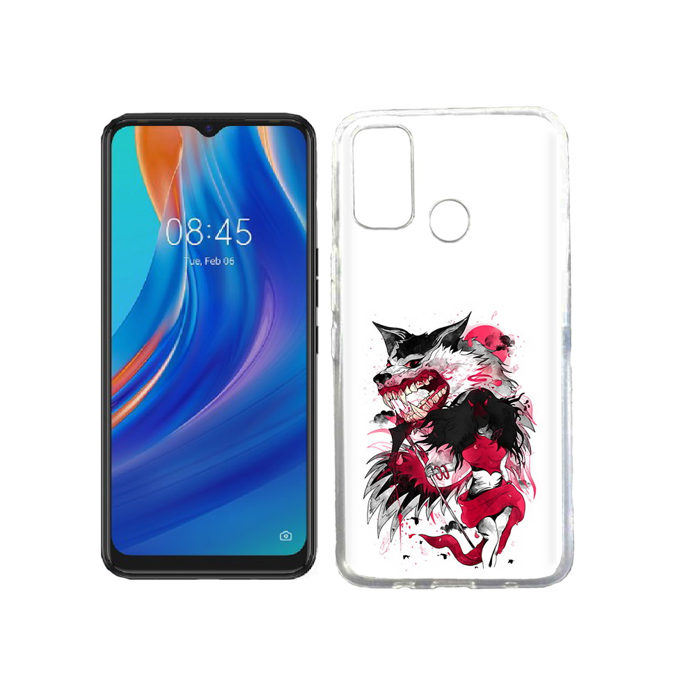 

Чехол MyPads Tocco для Tecno Spark 7T красная шапочка, Прозрачный, Tocco