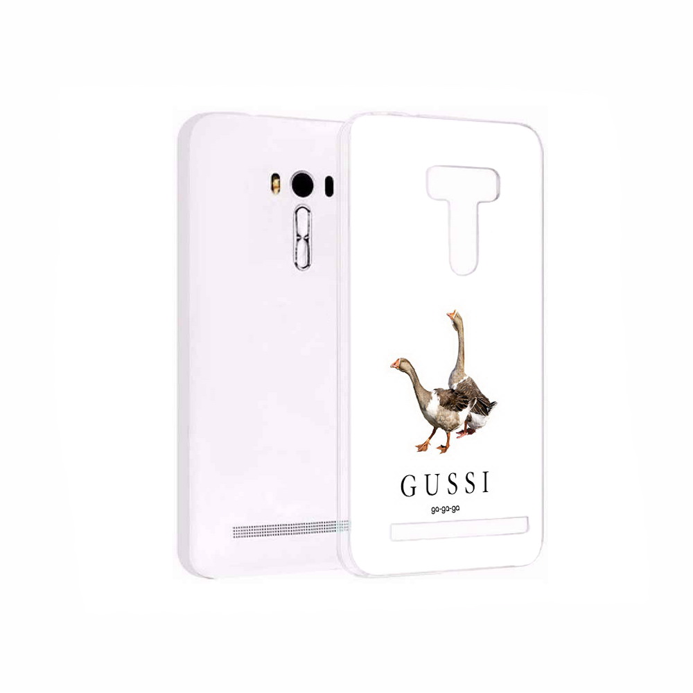 

Чехол MyPads Tocco для Asus ZenFone 2 Laser (ZE550KL) Гусси бренд, Прозрачный, Tocco