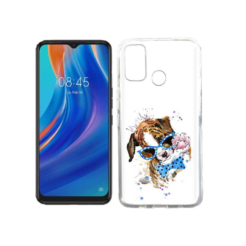 

Чехол MyPads Tocco для Tecno Spark 7T лапочка, Прозрачный, Tocco