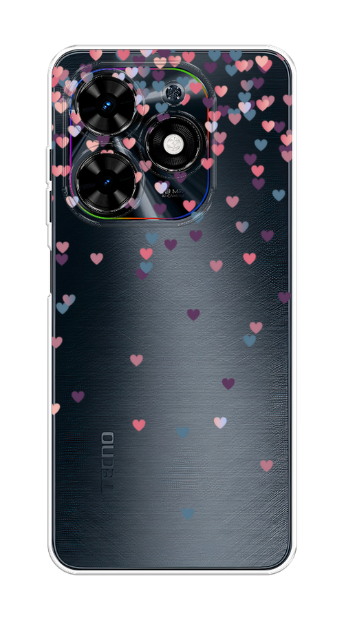 

Чехол на Tecno Spark Go 2024 "Посыпка сердечки", Розовый;фиолетовый, 304650-1