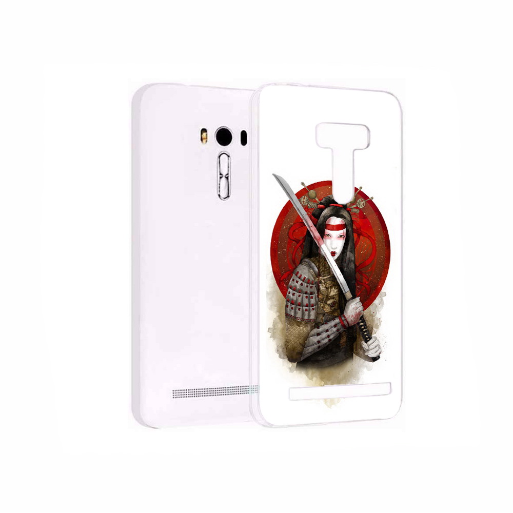 

Чехол MyPads Tocco для Asus ZenFone 2 Laser (ZE550KL) рисованная девушка с катаной, Прозрачный, Tocco