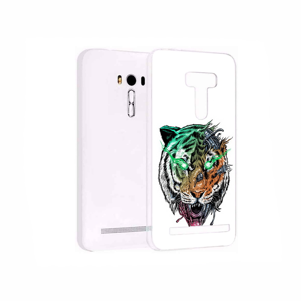 

Чехол MyPads Tocco для Asus ZenFone 2 Laser (ZE550KL) робо-тигр, Прозрачный, Tocco