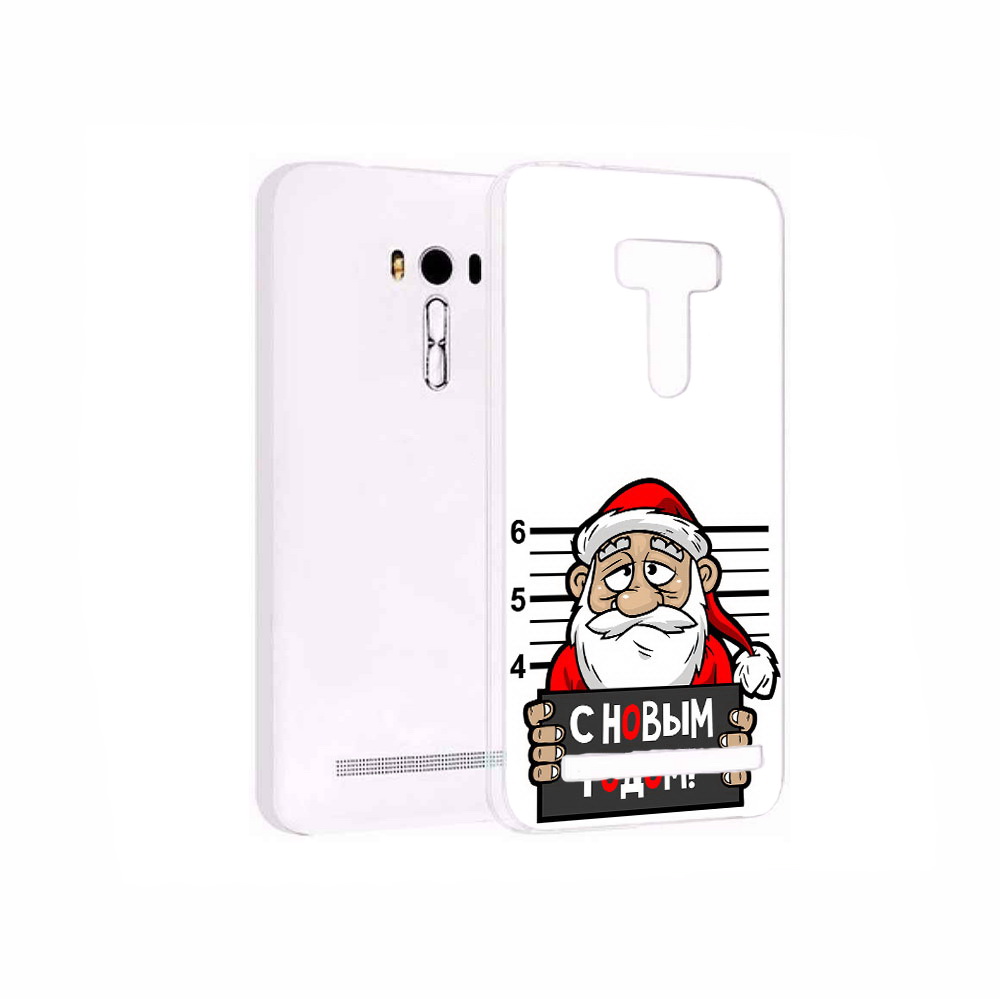 

Чехол MyPads Tocco для Asus ZenFone 2 Laser (ZE550KL) ДМ с новым годом заключенный, Прозрачный, Tocco