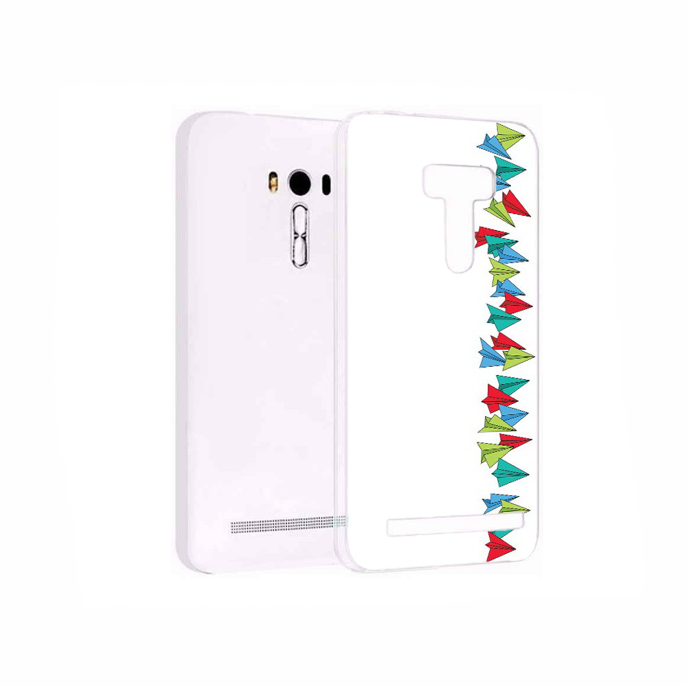 Чехол MyPads Tocco для Asus ZenFone 2 Laser (ZE550KL) самолетики из листочков