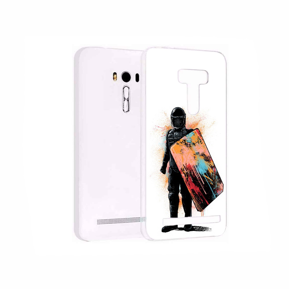 

Чехол MyPads Tocco для Asus ZenFone 2 Laser (ZE550KL) солдат с красочным щитом, Прозрачный, Tocco