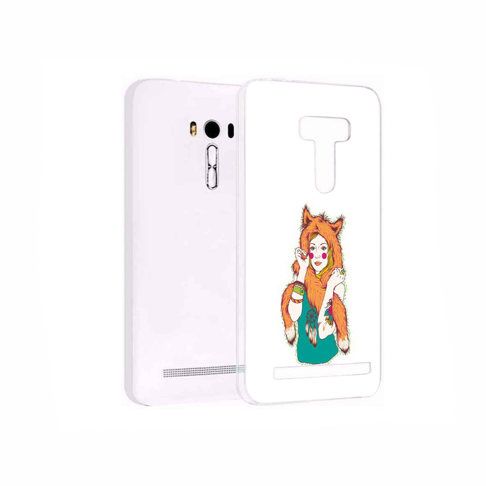 

Чехол MyPads Tocco для Asus ZenFone 2 Laser (ZE550KL) Девушка лиса, Прозрачный, Tocco