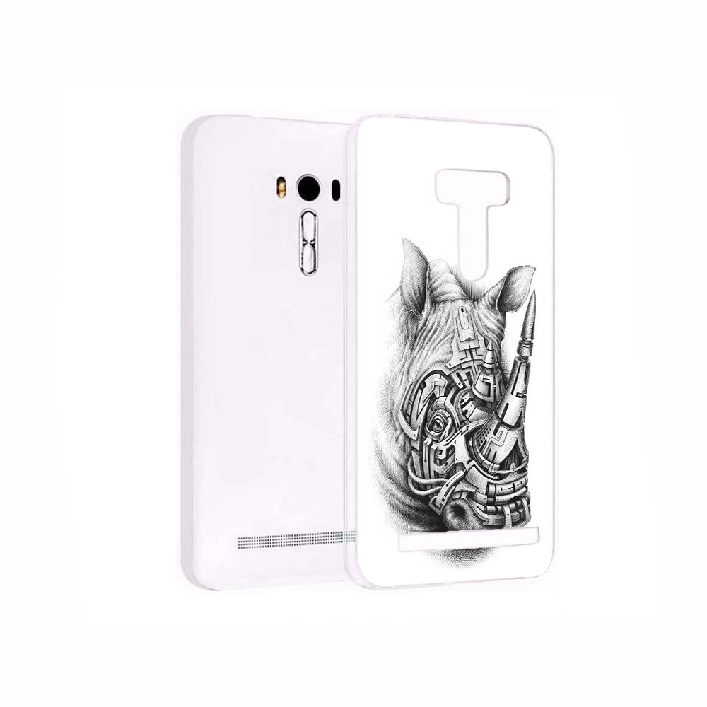 

Чехол MyPads Tocco для Asus ZenFone 2 Laser (ZE550KL) стальной носорог, Прозрачный, Tocco