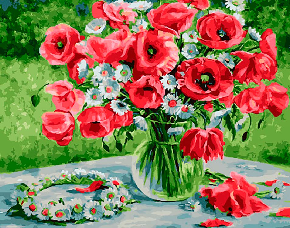 

Живопись по номерам Paintboy Маковое великолепие 40x50, Маковое великолепие