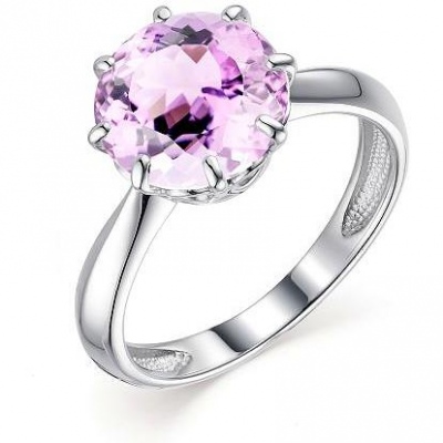 

Кольцо с 1 кристаллом swarovski из серебра р. 19 Алкор серебро 01-1832_00КР-00, 01-1832_00КР-00