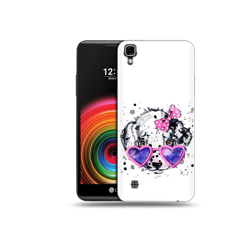 

Чехол MyPads Tocco для LG X Power долматинец в очках, Прозрачный, Tocco