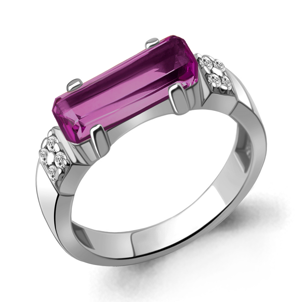 

Кольцо из серебра р. 17,5 AQUAMARINE 6976884А_925_р, 6976884А_925_р