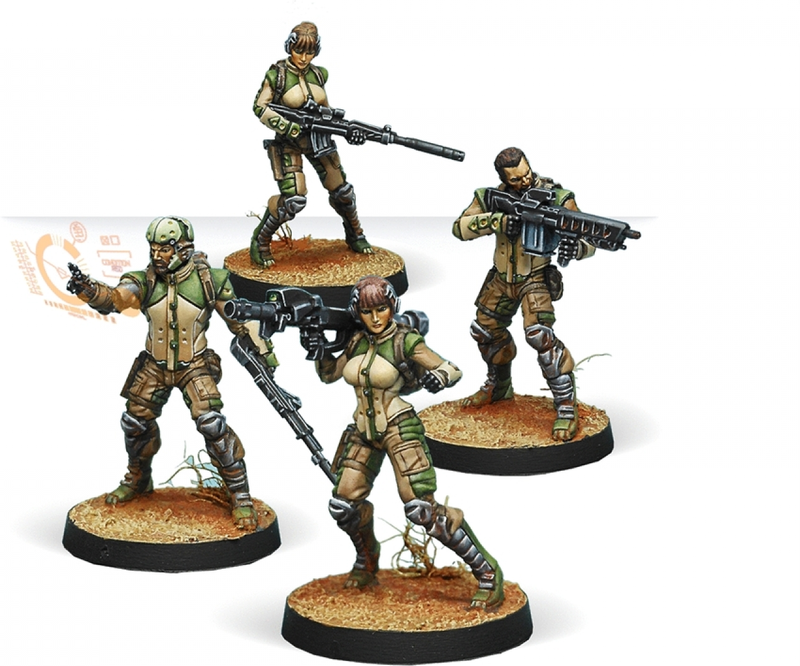 Миниатюры Corvus Belli Infinity Haqqislam Ghulam Infantry