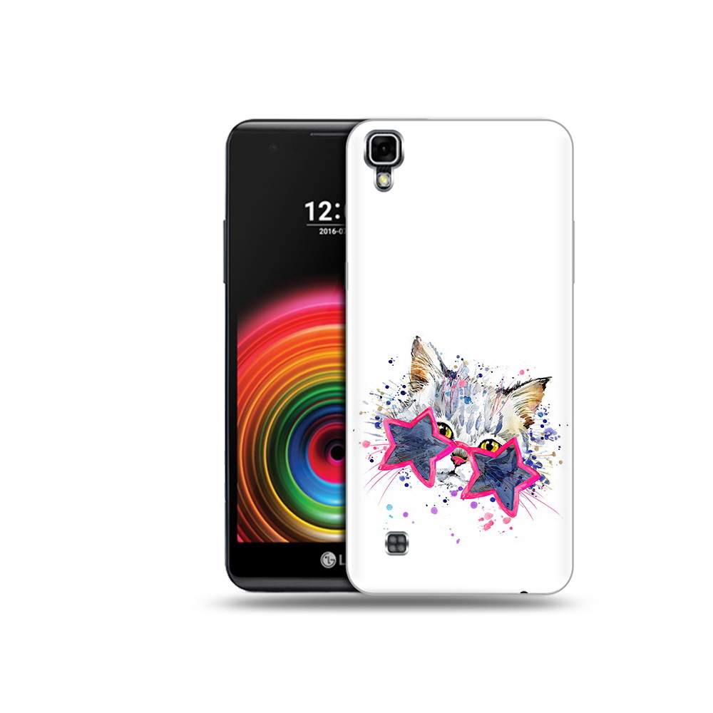 

Чехол MyPads Tocco для LG X Power звездные очки, Прозрачный, Tocco
