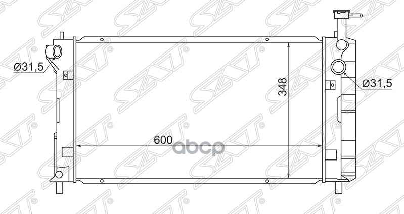 

Радиатор Toyota Prius 97-03 Sat арт. TY000NHW10