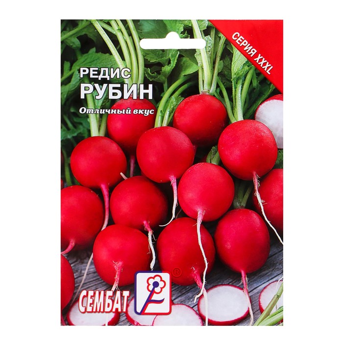 

Семена ХХХL Редис "Рубин", 20 г