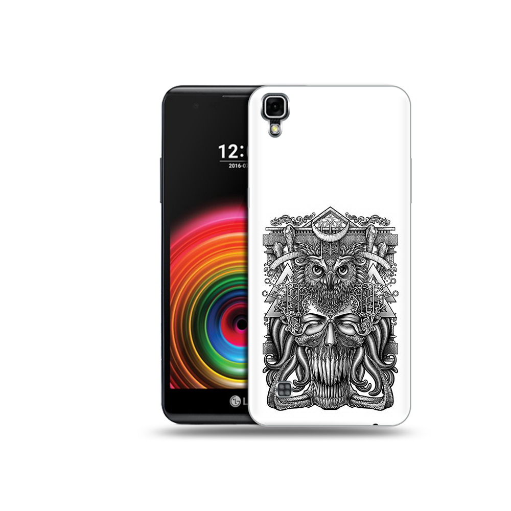 

Чехол MyPads Tocco для LG X Power зубастая сова, Прозрачный, Tocco