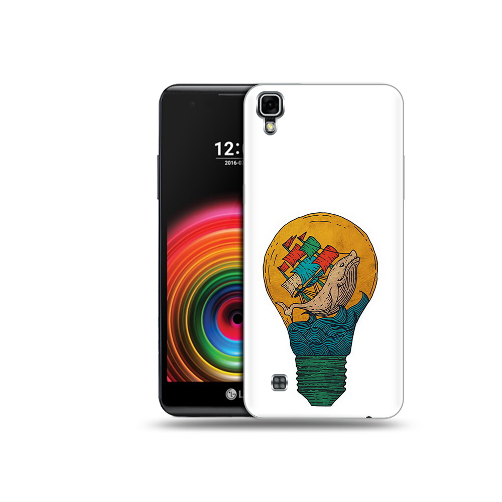 

Чехол MyPads Tocco для LG X Power кит в лампочке с парусами, Прозрачный, Tocco