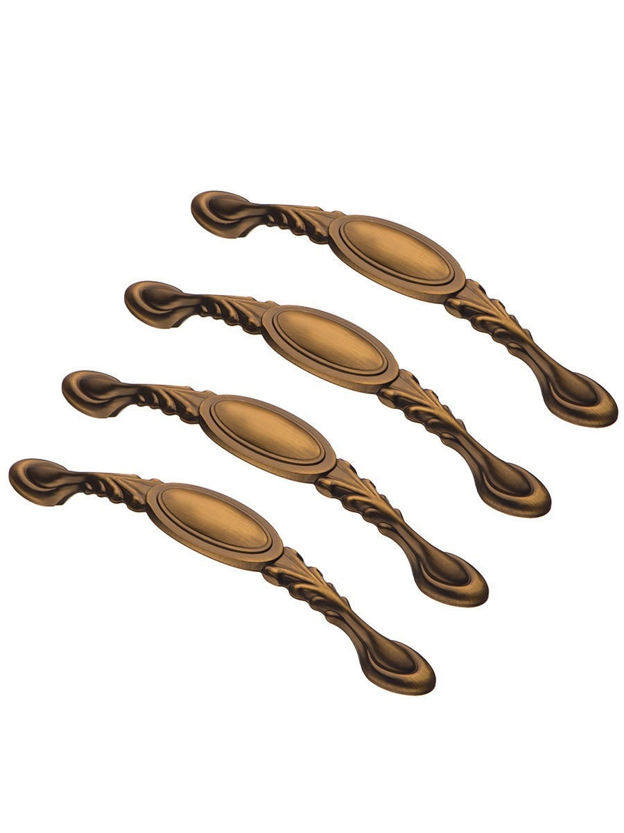 

Комплект из 4 шт ручка-скоба 128 мм Kerron RS-095-128 COF кофейный, Золотистый;коричневый, RK-095
