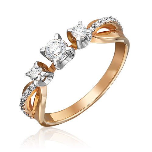 

Кольцо из золота р. 17 PLATINA jewelry 01-0335-00-101-1111-30, бриллиант, 01-0335-00-101-1111-30