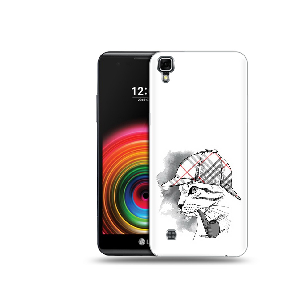 

Чехол MyPads Tocco для LG X Power кошка с трубкой, Прозрачный, Tocco