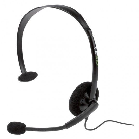 Гарнитура проводная Microsoft Wired Headset Black Оригинал (Xbox 360) (OEM)