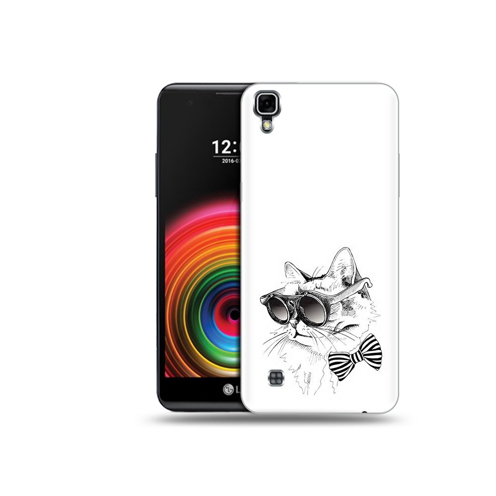 

Чехол MyPads Tocco для LG X Power крутая кошка в очках, Прозрачный, Tocco