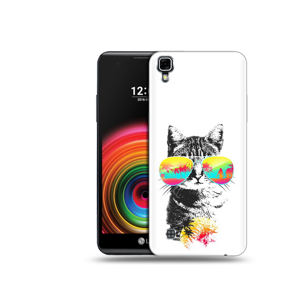 

Чехол MyPads Tocco для LG X Power крутой кот, Прозрачный, Tocco