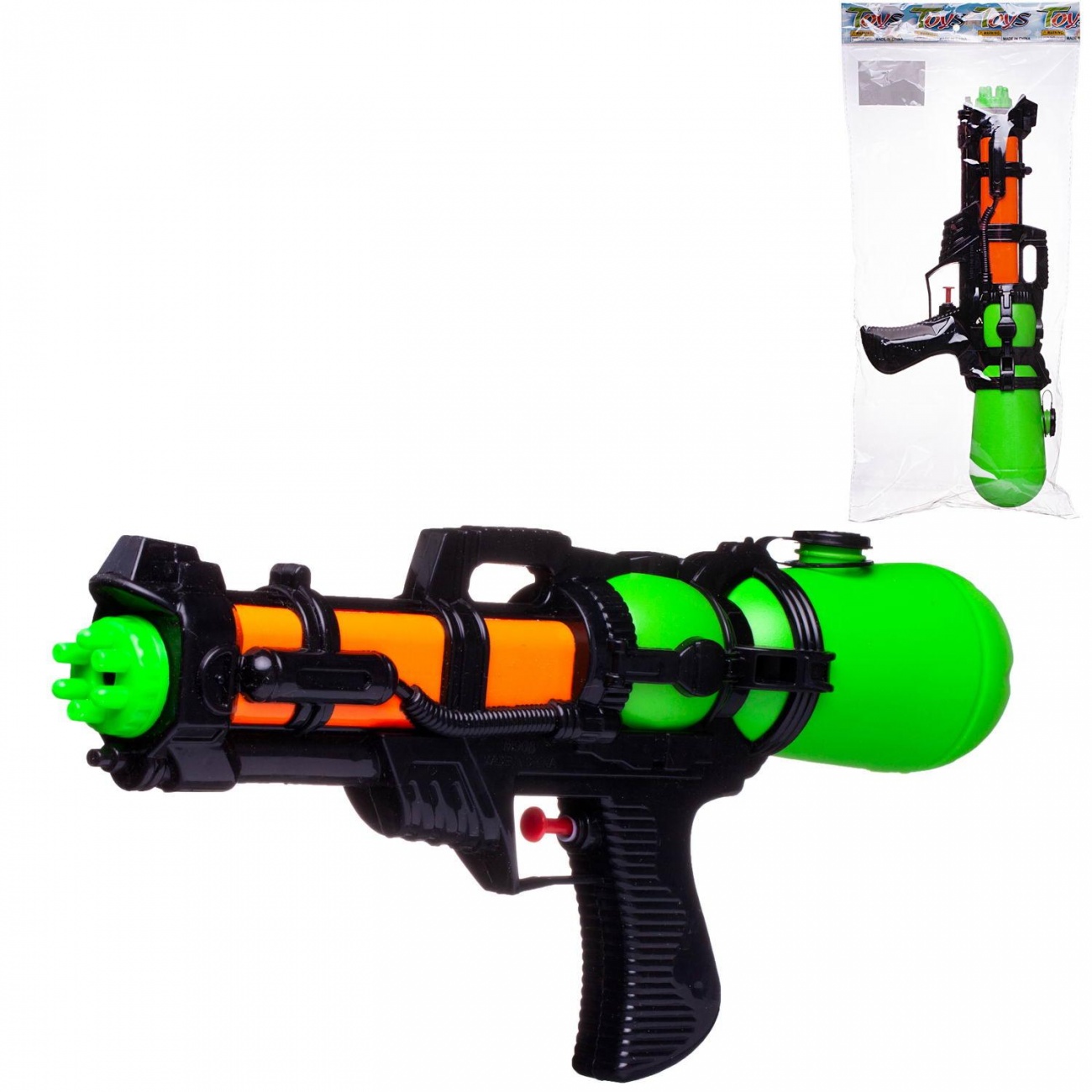 Водное оружие Junfa Бластер игрушечный зеленое дуло 450 мл M908/2