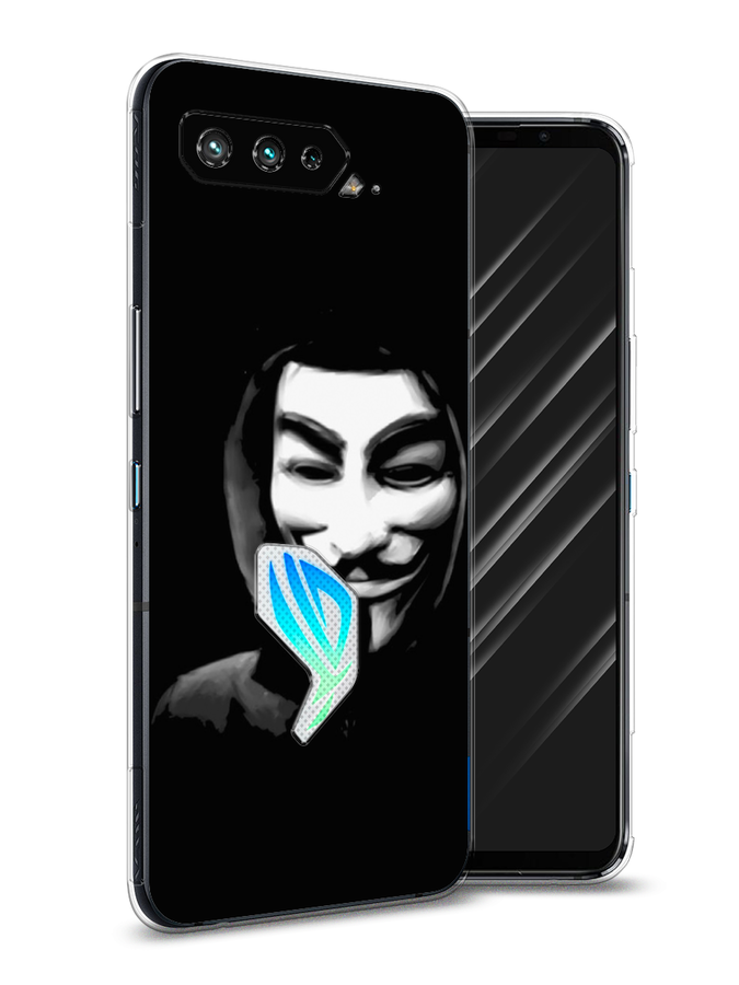 

Чехол Awog на Asus ROG Phone 5S "Анонимус", Черный;серый;белый, 44550-5