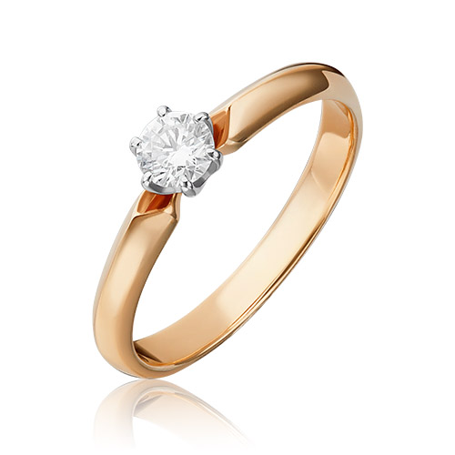 

Кольцо из золота р. 17,5 PLATINA jewelry 01-0992-00-101-1111-30, бриллиант, 01-0992-00-101-1111-30