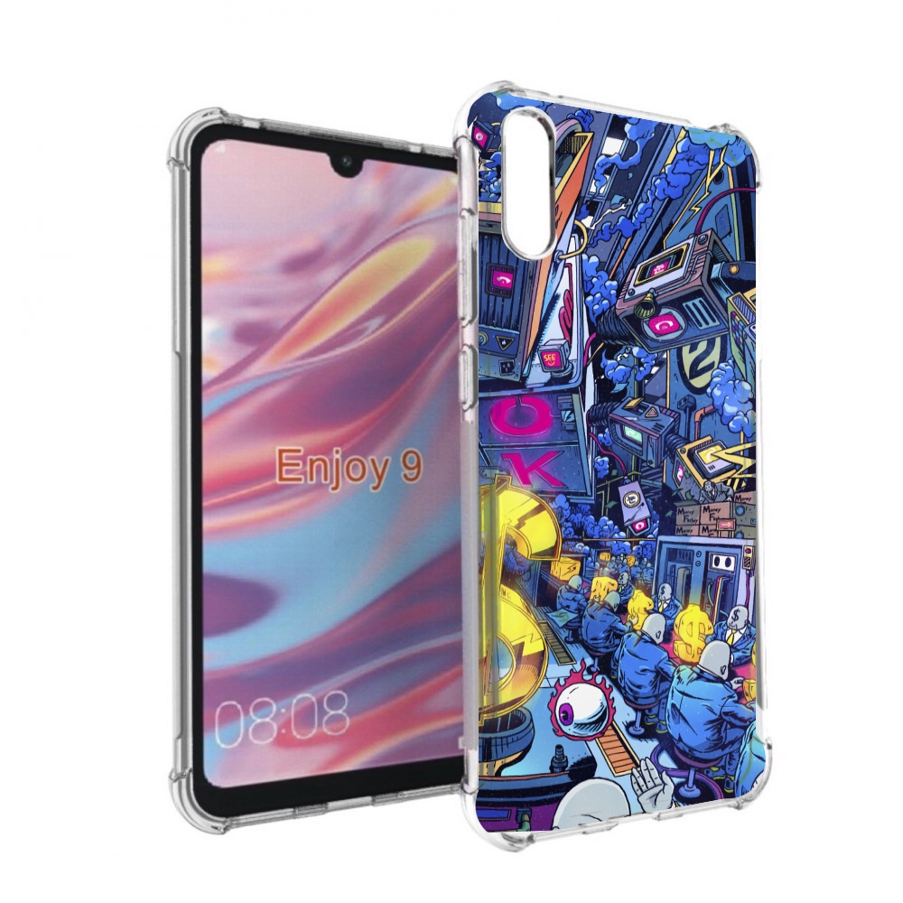 

Чехол бампер MyPads футуристичная картинка для Huawei Enjoy 9, Прозрачный, Tocco