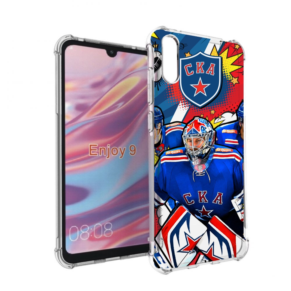 

Чехол бампер MyPads хк ска спб мужской для Huawei Enjoy 9, Прозрачный, Tocco