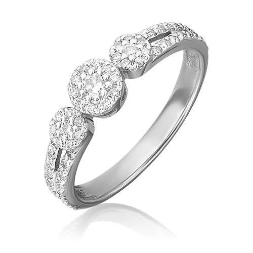 

Кольцо из белого золота с бриллиантом р. 17 PLATINA jewelry 01-1418-00-101-1120-30, 01-1418-00-101-1120-30